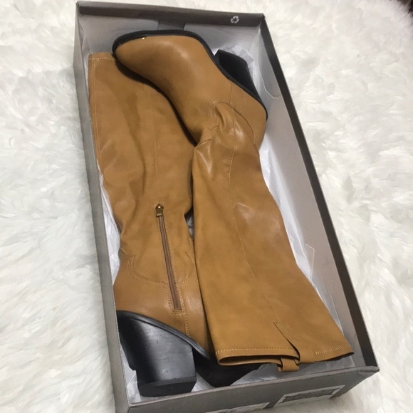 Franco Sarto Shoes - New Franco Sarto Knee High Faux Leather Boots Sz 7M